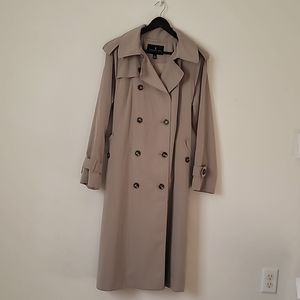 London Fog Trench Coat, Khaki, Large